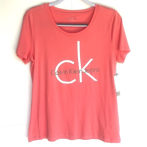 Calvin Klein Jeans Logo Short Sleeve Tee Shirt - Picture 8 of 9